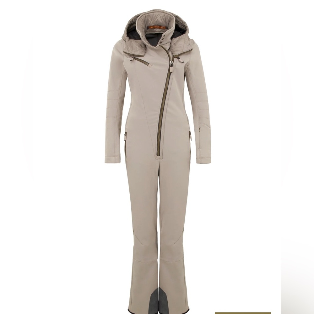 FRAUENSCHUH  Gwen Stylish Classy Luxurious Beige Ski Suit